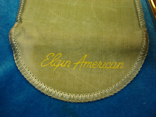 Vintage Elgin American Powder Compact (1940s-50s) - Gold Tone & Silver Detail, Rare Find