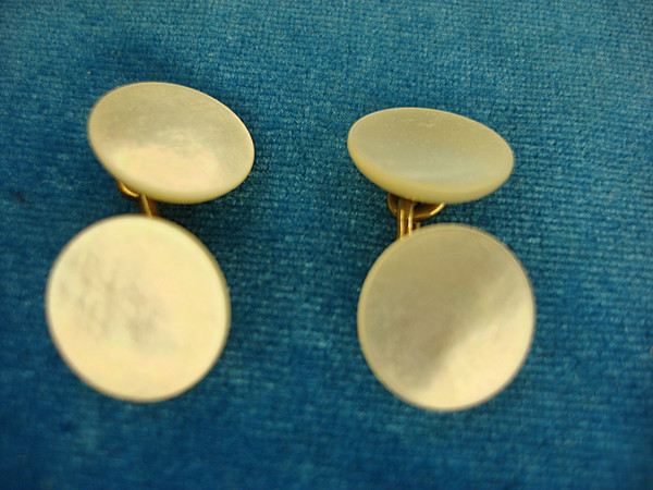 Vintage Krementz Mother of Pearl Gold-Filled Cufflinks - Excellent Condition #510