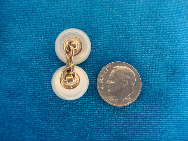 Vintage Krementz Mother of Pearl Gold-Filled Cufflinks - Excellent Condition #510