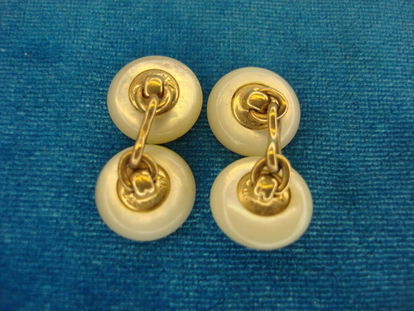 Vintage Krementz Mother of Pearl Gold-Filled Cufflinks - Excellent Condition #510