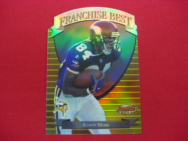 Randy Moss 1999 Bowman's Best Franchise Best Chrome Die-Cut #FB9 Football Card - Mint Condition