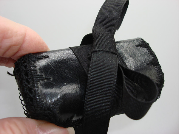 Antique Sterling Silver Chrismatory Set with Leather Pouch - Catholic Holy Oil Container