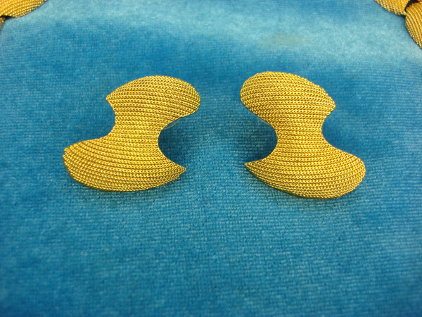 Vintage Park Lane Gold Tone Choker Necklace & Earrings Set - Estate Find, Excellent Condition