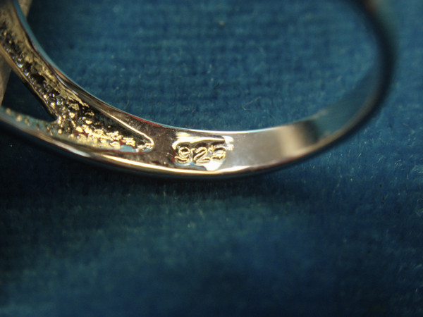 Sterling Silver Purple Stone Ring - Size 8, Barely Worn & Sparkling