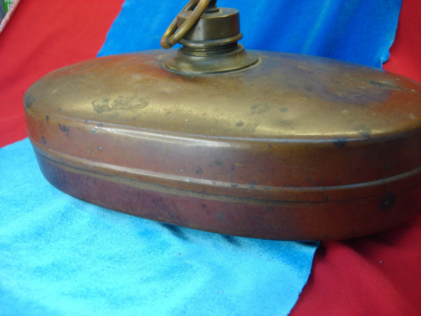 Antique Copper & Brass Bed Warmer - Vintage Home Decor & Functional Heirloom