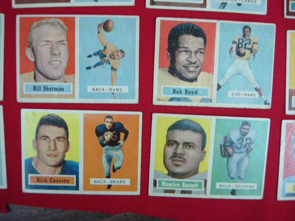 Vintage 1957 Topps Football Card Collection - 40 Player Cards