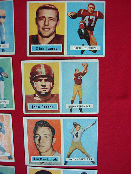 Vintage 1957 Topps Football Card Collection - 40 Player Cards