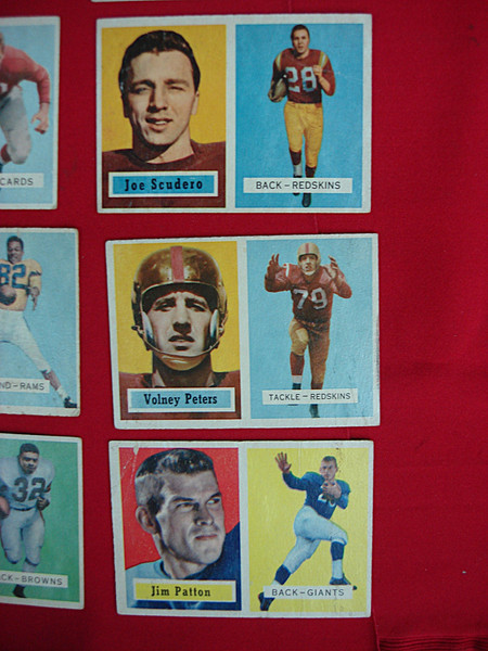 Vintage 1957 Topps Football Card Collection - 40 Player Cards