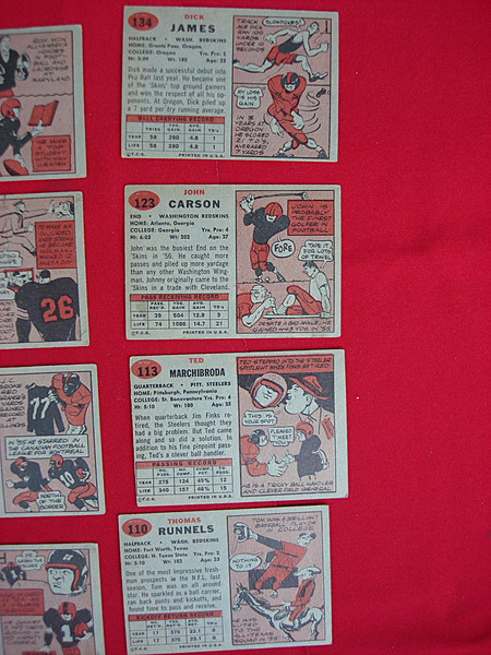 Vintage 1957 Topps Football Card Collection - 40 Player Cards