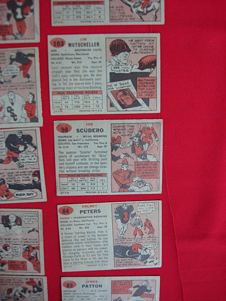 Vintage 1957 Topps Football Card Collection - 40 Player Cards