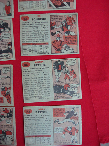 Vintage 1957 Topps Football Card Collection - 40 Player Cards