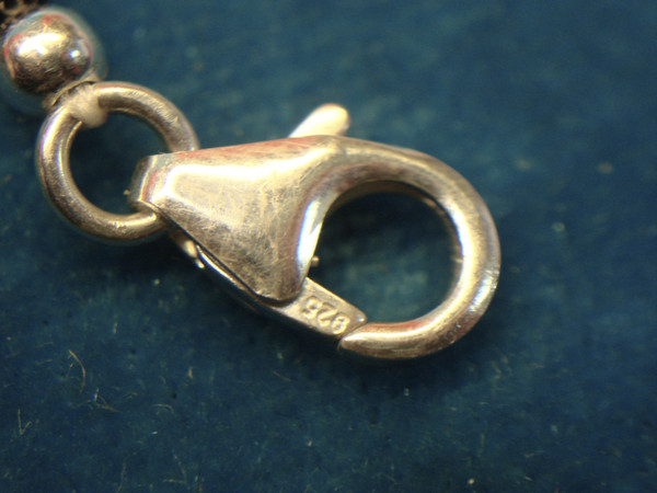 Sterling Silver Black Spinel Bracelet - Oval & Bead Design, Adjustable 6.5-8