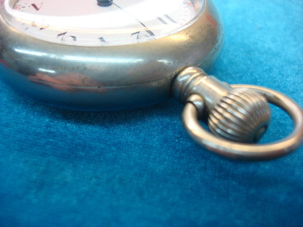 Vintage Elgin Pocket Watch - Steam Locomotive Design - Running Stem-Wind