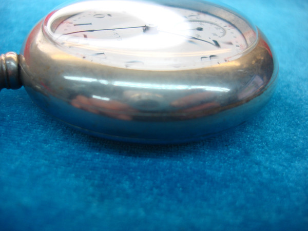 Vintage Elgin Pocket Watch - Steam Locomotive Design - Running Stem-Wind