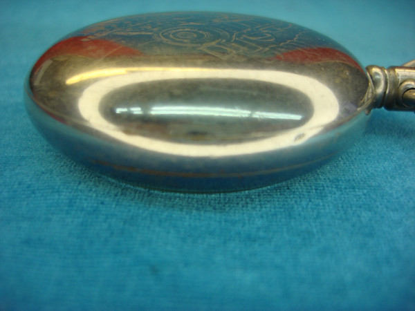 Vintage Elgin Pocket Watch - Steam Locomotive Design - Running Stem-Wind