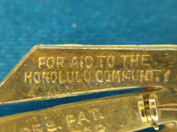 Vintage Pearl Harbor Homefront Pin - Remember Pearl Harbor Enamel Lapel Pin