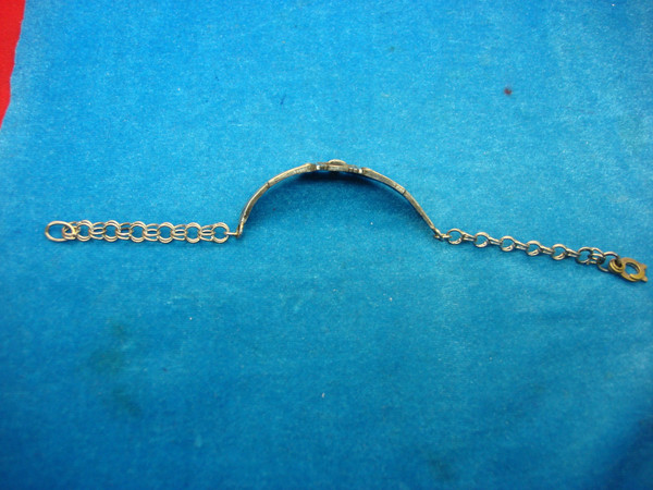 Vintage WWII US Army Air Force Aerial Gunner Wings Sterling Silver Bracelet