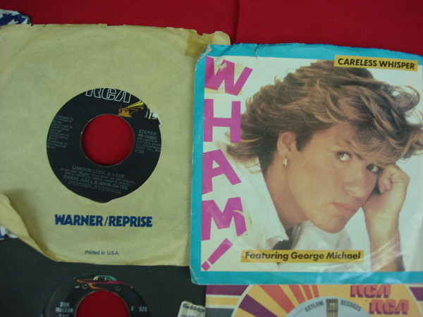 Vintage 45 RPM Records Collection (30+): 70s & 80s Rock Hits - Bob Seger, Billy Joel, The Doors & More