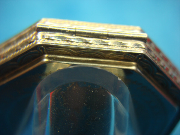 Antique Ripley & Gowen Co. Guilloche Enamel Compact - 1920s-30s, Excellent Condition