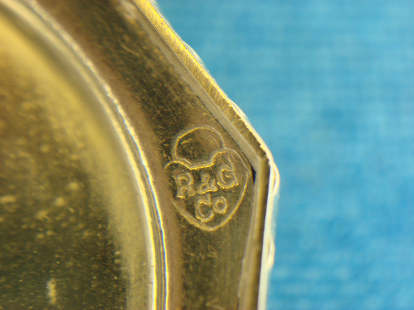 Antique Ripley & Gowen Co. Guilloche Enamel Compact - 1920s-30s, Excellent Condition