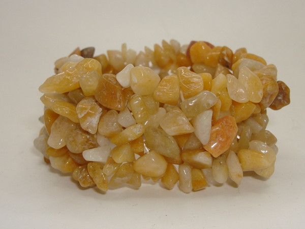 Authentic Yellow Jade Bracelet - Estate Find, Mint Condition (6 Inches)