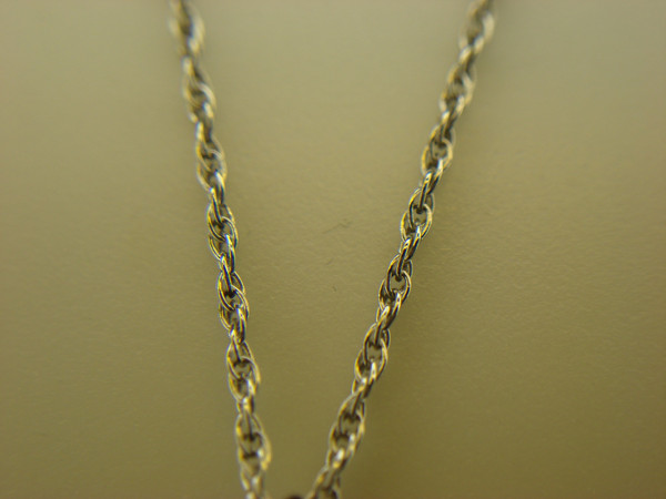 Vintage Crest-Craft Sterling Silver US Army Pendant Charm w/ Red Stone & Chain