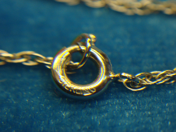 Vintage Crest-Craft Sterling Silver US Army Pendant Charm w/ Red Stone & Chain