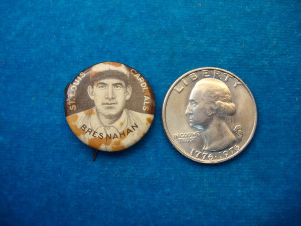 Vintage Sweet Caporal Baseball Pin - Bresnahan St. Louis Cardinals - Collectible Cigarette Premium