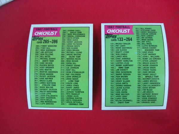 1987 Topps Football Card Collection (250+ Cards) - Excellent to Mint Condition