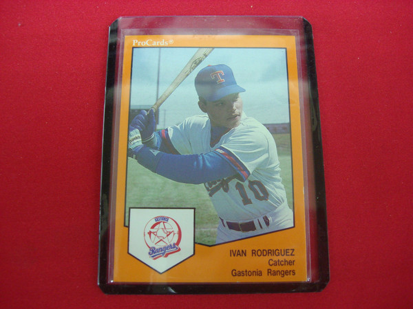 1989 ProCards Ivan Rodriguez (Pudge) Gastonia Rangers MiLB Rookie Card #1006