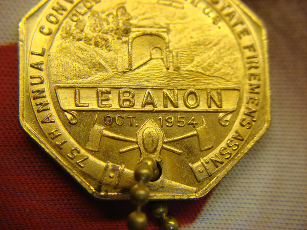 1954 Pennsylvania State Fireman's Assn. Convention Token - Lebanon, PA - Unused & Rare