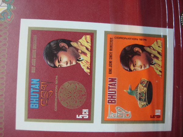 Vintage Bhutan Stamp Set 1970s-1990s (53 Stamps) - Album Mounted, Excellent Condition