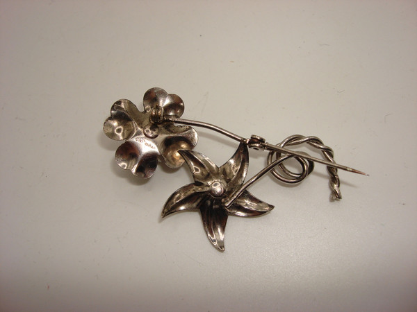 Vintage Sterling Silver Floral Pins (Set of 3) | BEAU & JEWELART |  Elegant Brooches