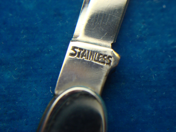 Vintage Latuma Italy Pocket Knife - 2 Blades (Nail File), Pfizer Collectible, Unused