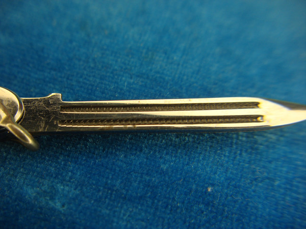 Vintage Latuma Italy Pocket Knife - 2 Blades (Nail File), Pfizer Collectible, Unused