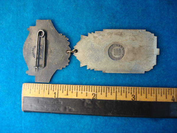 Vintage 1932 Fraternal Order of Eagles Delegate Badge - Detroit, Bastion Brothers