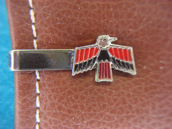 Vintage Silver Tone Tie Clip - 1967-69 Pontiac Firebird Emblem