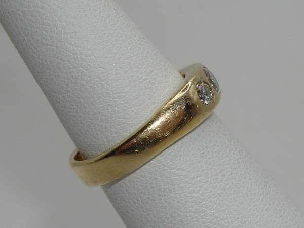 Vintage Style 14K Gold Diamond Ring (Size 6) - Sparkling G/H VS2 Diamonds