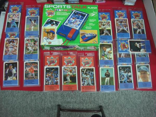 1989 LJN Topps Baseball Sports Talk Player Set & 76 UNOPENED Talking Cards (19 Packs)