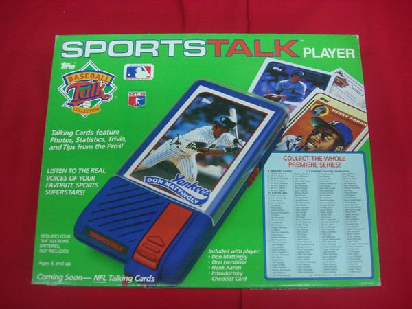 1989 LJN Topps Baseball Sports Talk Player Set & 76 UNOPENED Talking Cards (19 Packs)