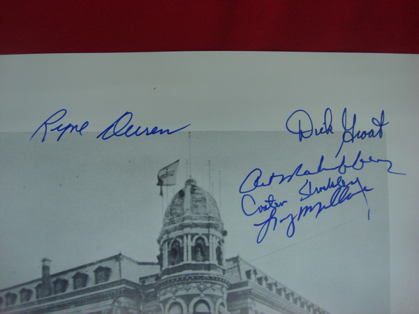 Autographed Shibe Park / Connie Mack Stadium Photo - Early Philadelphia Phillies Signatures