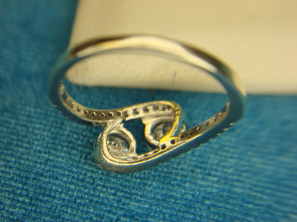 Sparkling Sterling Silver Ring with Fancy CZ Setting - Size 7