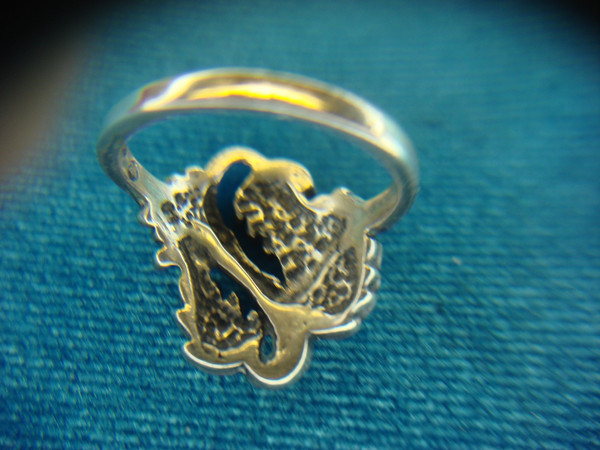 Sterling Silver Grape Leaf Ring | Size 7 1/4 | Filigree Design | Pre-Owned Excellent Condition