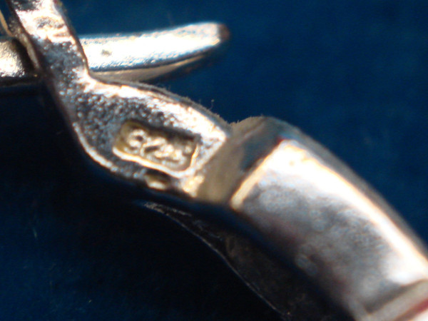 Sterling Silver Hoop Earrings - Polished & Matte Pattern Design, 7/8 Inch