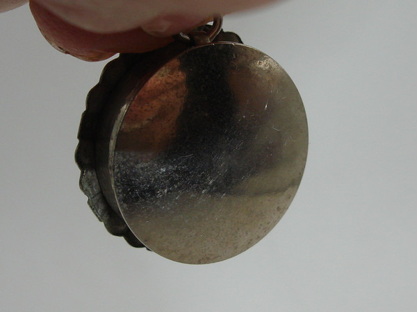 Vintage Relic Reliquary of Saint John Neumann, 4th Bishop of Philadelphia - Silver Case with Red Silk