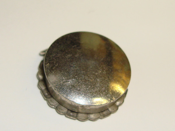 Vintage Relic Reliquary of Saint John Neumann, 4th Bishop of Philadelphia - Silver Case with Red Silk