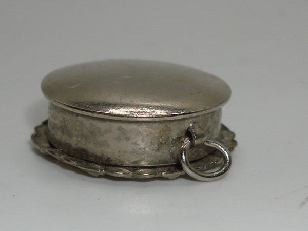 Vintage Relic Reliquary of Saint John Neumann, 4th Bishop of Philadelphia - Silver Case with Red Silk