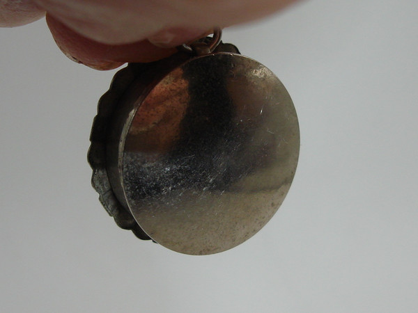 Vintage Relic Reliquary of Saint John Neumann, 4th Bishop of Philadelphia - Silver Case with Red Silk