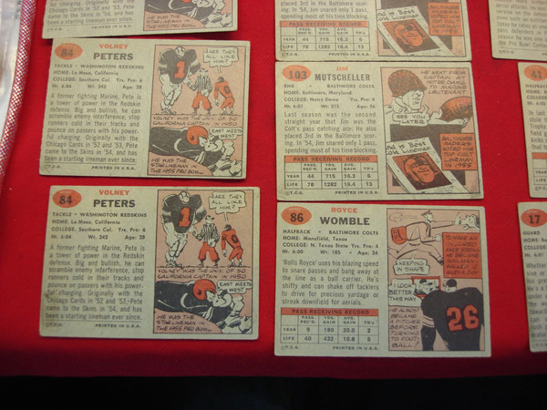Vintage 1957 Topps Football Card Lot of 25 (Includes Duplicates)
