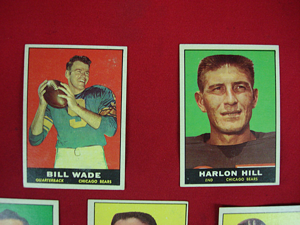 Vintage 1961 Topps Football Card Lot of 5 - Graded, Extra Sharp Condition
